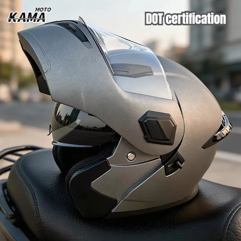Modular Flip Up Motorcycle Helmet Dot Approved - 플립업식 모듈형 오토바이 헬멧, 남성용/여성용, 풀페이스/오픈페이스,