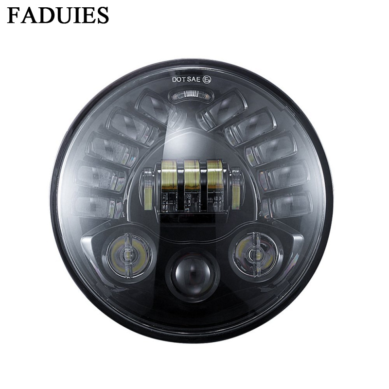 Universal Motorcycle Led Headlight Projector - 7인치 적응형 라운드 오토바이 LED 프로젝터
